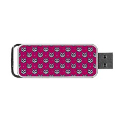 Calavera Cat Art Pattern Portable Usb Flash (two Sides) by ExtraAwesomeSauce