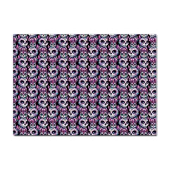 Sugar Skull Cat Pattern Sticker A4 (10 Pack) by ExtraAwesomeSauce