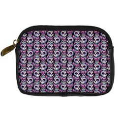 Sugar Skull Cat Pattern Digital Camera Leather Case by ExtraAwesomeSauce