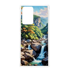 Serene Mountain Waterfall Landscape Samsung Galaxy Note 20 Ultra Tpu Uv Case by ExtraAwesomeSauce