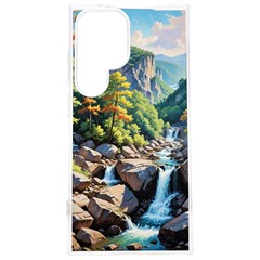 Serene Mountain Waterfall Landscape Samsung Galaxy S24 Plus 6 7 Inch Tpu Uv Case by ExtraAwesomeSauce