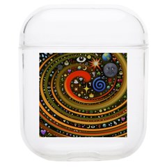Swirl Vortex Emoji Cyclone Motion Art Soft Tpu Airpods 1/2 Case by Paksenen