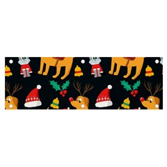 Funny Christmas Pattern Background Banner And Sign 6  X 2  by Ket1n9