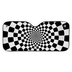 Geomtric Pattern Illusion Shapes Car Windshield Sunshade by Grandong