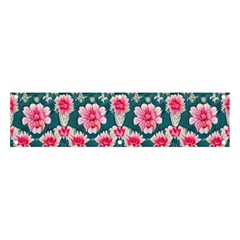 Retro 1880s Flowers Pattern 22 Banner And Sign 4  X 1  by violetheavensky
