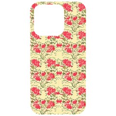 Retro 1880s Flowers Pattern 18 Iphone 15 Pro Black Uv Print Pc Hardshell Case by violetheavensky