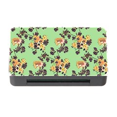Retro 1880s Flowers Pattern 24 Memory Card Reader With Cf by violetheavensky