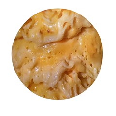 Homemade Flan Extreme Close-up Texture Mini Round Pill Box by dflcprintsclothing