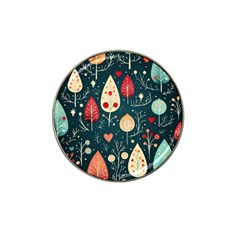 Christmas Tree Pattern Hat Clip Ball Marker (4 Pack) by Paksenen