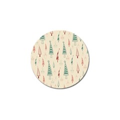 Trees Christmas Holiday Pattern Golf Ball Marker (10 Pack) by Paksenen