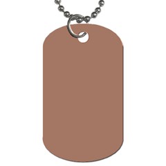 Mocha Mousse Hex Code #a47864 Dog Tag (two Sides) by dressshop