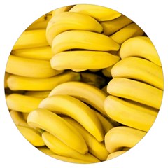 Bananas, Macro, Fruits, Ripe Bananas Round Trivet by kyorashop23