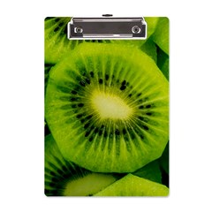 Kiwi Fruits, Close-up, Exotic Fruit A5 Acrylic Clipboard by kyorashop23