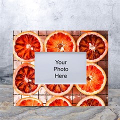 Peorange, Fruit, Citrus White Tabletop Photo Frame 4 x6  by kyorashop23