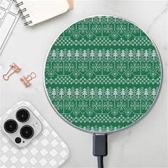 Christmas Knit Digital Wireless Fast Charger(white) by Mariart