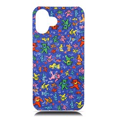 Grateful Dead Dancing Bears Pattern Iphone 16 Plus Black Uv Print Pc Hardshell Case by Salmanaz77