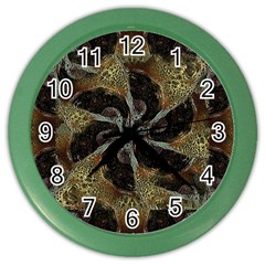 Abstract Ornate Organic Texture Design Print Color Wall Clock by dflcprintsclothing