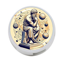 Thinker Sculpture Design Geometric 4-port Usb Hub (two Sides) by Salmanaz77