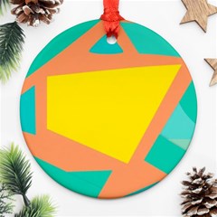 Geometric Design 02 Ornament (round) by myclothy