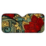 Pattern Shape Colorful Flower Leaves Car Windshield Sunshade Front