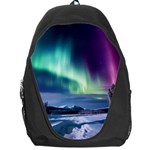 Northern Lights Aurora Night Nature Backpack Bag Front