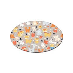 Pet Animal 02 Sticker Oval (10 Pack) by myclothy