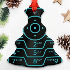 Retro Mobile Device Output Device Christmas Tree Ornament (two Sides) by Bedest