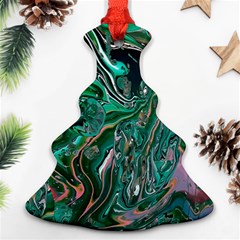 Malachite  Ornament (christmas Tree)  by kaleidomarblingart