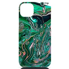 Malachite  Iphone 14 Plus Black Uv Print Pc Hardshell Case by kaleidomarblingart