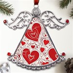 Be My Valentine Metal Angel with Crystal Ornament Front
