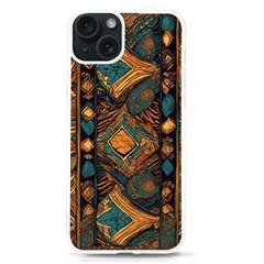 Tribal Chic Iphone 15 Tpu Uv Print Case by pollyparadiseartshop