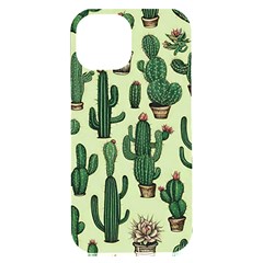 Cactus  Iphone 15 Plus Black Uv Print Pc Hardshell Case by pollyparadiseartshop