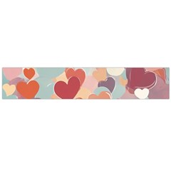 Valentines Day Hearts Romance Love Large Premium Plush Fleece Scarf  by Posterlux