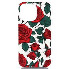 Roses Iphone 14 Pro Max Black Uv Print Pc Hardshell Case by pollyparadiseartshop