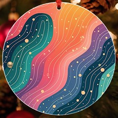 Art Abstract Pattern Uv Print Acrylic Ornament Round by Salmanaz77