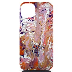 Pour Flames Iphone 14 Plus Black Uv Print Pc Hardshell Case by kaleidomarblingart