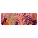 Pink ribbon Banner and Sign 12  x 4  Front