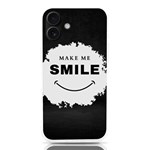 Black And White Simple Make Me Smile T Shirt 20250203 014057 0000 iPhone 16 Plus TPU UV Print Case Front