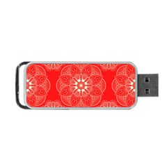 Crimson Current Portable Usb Flash (two Sides) by ArtfulThreads