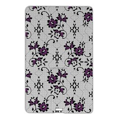 Elegant Purple Floral Jacquard Mesh Lace Fabric Name Card Style Usb Flash Drive by ArtfulThreads