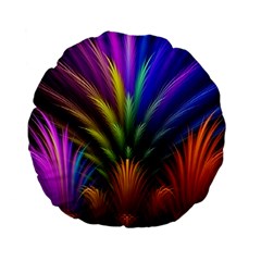 Abstract Colors - , Abstract Colors Standard 15  Premium Flano Round Cushions by kyorashop23