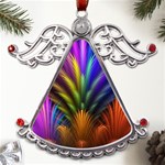 Abstract Colors - , Abstract Colors Metal Angel with Crystal Ornament Front
