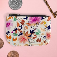 Abstract Floral Background Mini Coin Purse by kyorashop23