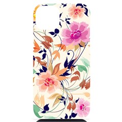 Abstract Floral Background Iphone 14 Plus Black Uv Print Pc Hardshell Case by kyorashop23