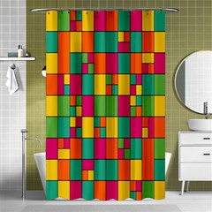 Abstract-background Shower Curtain 48  X 72  (small)  by kyorashop23