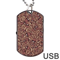 Human Spider Mutant Creatures Motif Random Pattern Dog Tag Usb Flash (two Sides) by dflcprintsclothing