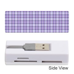 Purple Plaid Tartan 2 Memory Card Reader (stick) by dressshop