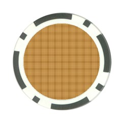 Autumn Fall Plaid Tartan 1 Poker Chip Card Guard by dressshop