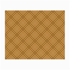 Autumn Fall Plaid Tartan 1 Diagonal Small Glasses Cloth by dressshop