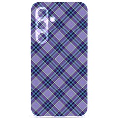 Purple Plaid Tartan 1 Diagonal Samsung Galaxy S24 6 2 Inch Black Tpu Uv Case by dressshop